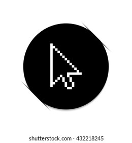 arrow cursor -  black vector icon