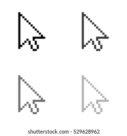 arrow cursor  - black vector icon