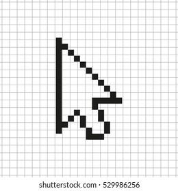 arrow cursor  - black vector icon