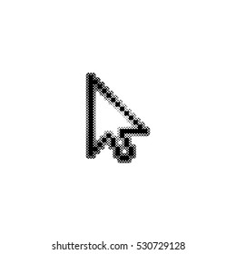 arrow cursor  - black vector icon