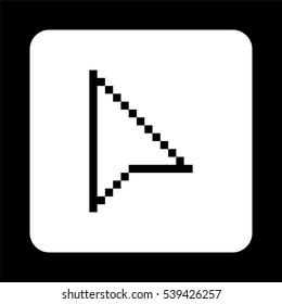 arrow cursor  - black vector icon
