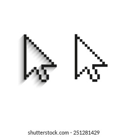 arrow cursor  - black vector icons