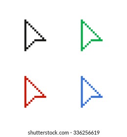 arrow cursor - color vector icon