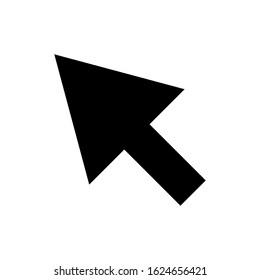 arrow cursor icon flat style isolated on white background. vector illustration