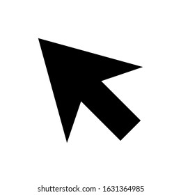 arrow cursor icon isolated on white background. vector illustration