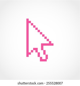 Arrow cursor Icon Isolated on White Background