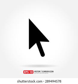 Arrow cursor icon isolated on white background