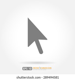 Arrow cursor icon isolated on white background