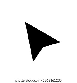 Arrow cursor icon. Isolated pointer icon. Vector illustration. EPS 10.