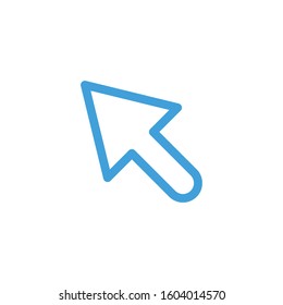 Arrow cursor icon. Line design template