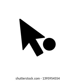 arrow up cursor icon sign signifier vector