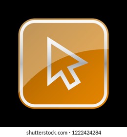 arrow cursor icon. vector illustration