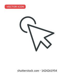 Arrow Cursor Icon Vector Illustration Design
