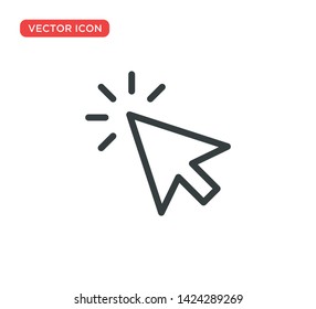 Arrow Cursor Icon Vector Illustration Design