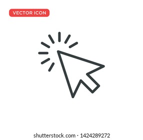 Arrow Cursor Icon Vector Illustration Design