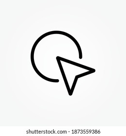 arrow cursor icon vector illustration