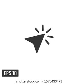 arrow or cursor icon vector logo template 