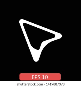 Arrow cursor, isolated pointer icon, vector illustration. EPS 10, Premium. - Vektör