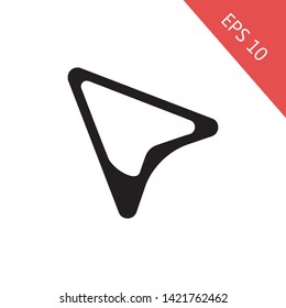 Arrow cursor, isolated pointer icon, vector illustration. EPS 10, Premium. - Vektör