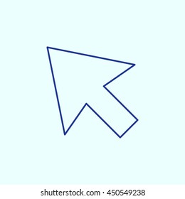 Arrow Cursor Line icon. Eps-10.