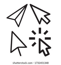 Arrow cursor pixel for web digital