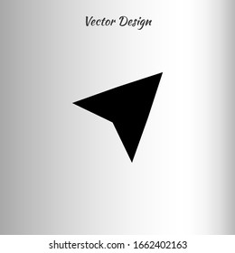 Arrow cursor, pointer icon, vector illustration.