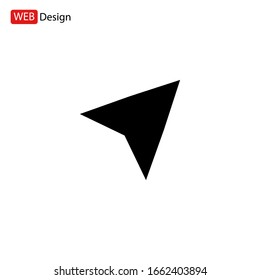 Arrow cursor, pointer icon, vector illustration.