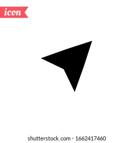 Arrow cursor, pointer icon, vector illustration.