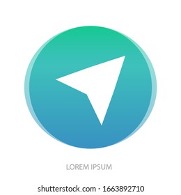 Arrow cursor, pointer icon, vector illustration.