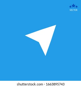 Arrow cursor, pointer icon, vector illustration.