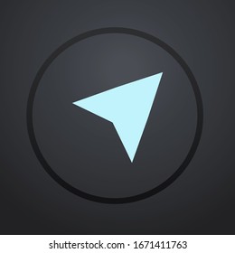 Arrow cursor, pointer icon, vector illustration.