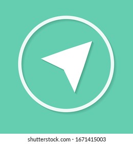 Arrow cursor, pointer icon, vector illustration.