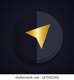 Arrow cursor, pointer icon, vector illustration.