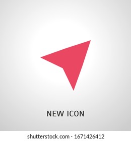Arrow cursor, pointer icon, vector illustration.