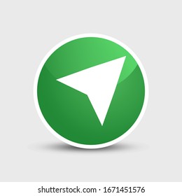 Arrow cursor, pointer icon, vector illustration.