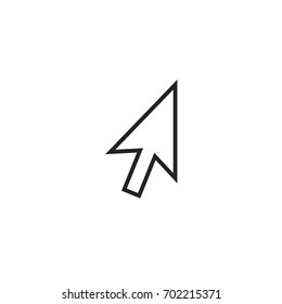 arrow cursor pointer icon vector