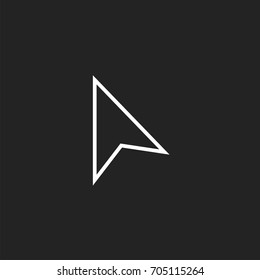 arrow cursor pointer icon vector