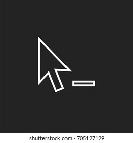 arrow cursor pointer icon vector