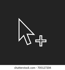 arrow cursor pointer icon vector