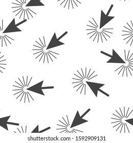 Arrow, the cursor pointing to the point. The cursor clicks  seamless pattern on a white background.