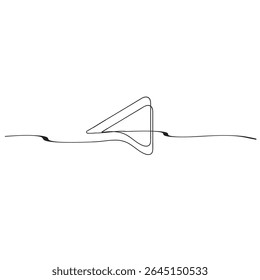 Arrow cursor sign line continuous drawing vector. One line Arrow cursor vector background. Arrow cursor icon. Continuous outline of Arrow cursor. Linear Arrows cursors designs.