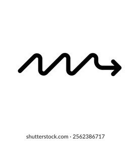 Arrow And Cursor Sign And Symbol. Simple arrows isolated on white background. Arrow mark icons.
