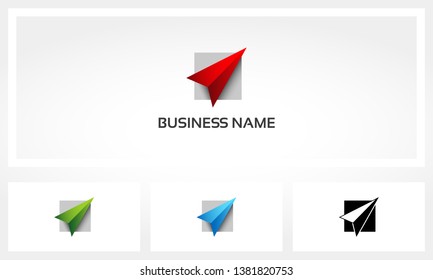 Arrow Cursor With Square Background Logo
