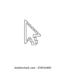 arrow cursor  - vector icon