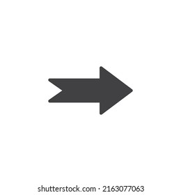 Arrow cursor vector icon. filled flat sign for mobile concept and web design. Arrow right glyph icon. Symbol, logo illustration. Vector graphics