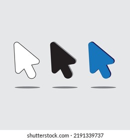 arrow for cursor, vector logo icon