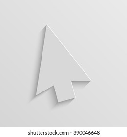 arrow cursor vector paper icon