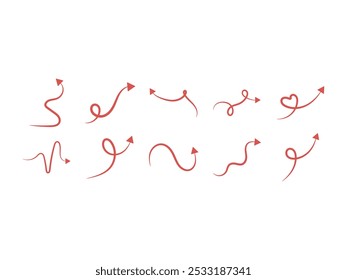 Arrow Curve LIne Element Set