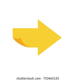 The arrow with curved end