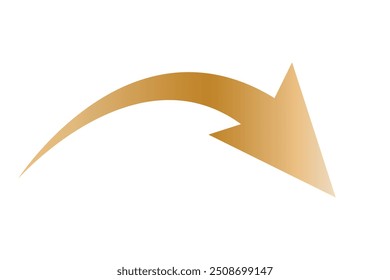 arrow curved graph design element free hand drawing vector illustration